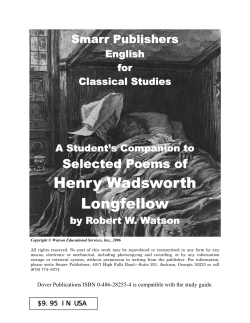 Henry Wadsworth Longfellow