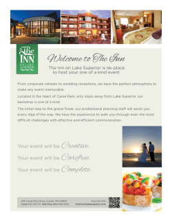 Menu - Inn on Lake Superior