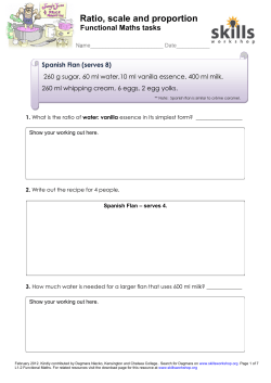 L1-2 Rtio scale and proportion Functional Maths