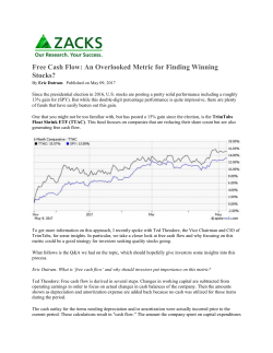 Free Cash Flow - TrimTabs Asset Management