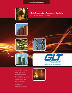 High Temperature Fabrics and Blankets for the Insulation Industry