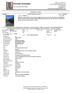 printable flyer - Doris Schneider Real Estate