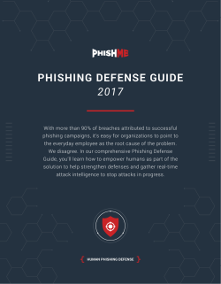 Phishing Defense Guide - 2017