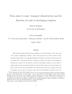 From mine to coast - The Centre for Economic Performance