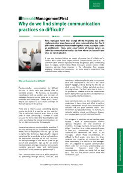 Why do we find simple communication practices so difficult?