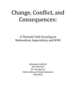 Change, Conflict, and Consequences