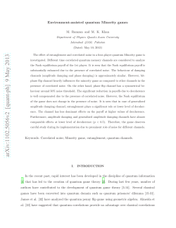 Environment-assisted quantum Minority games