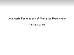 Axiomatic Foundations of Multiplier Preferences