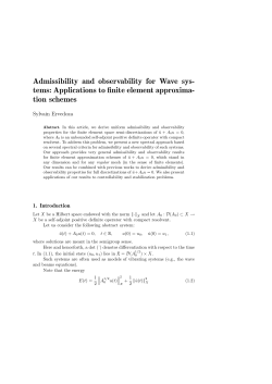 Spectral conditions for admissibility and observability of wave