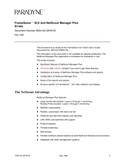 The NetScout Advantage