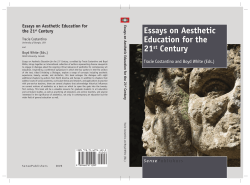 Essays on Aesthetic Education for the 21st Century