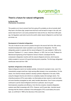 There`s a future for natural refrigerants