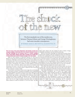 The first standards war of the modern era, between Thomas Edison