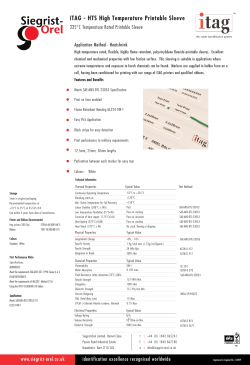 ITAG HTS 2X Marker Sleeve Datasheet new design.qxp