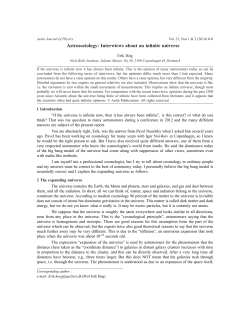 Astrosociology: Interwiews about an infinite universe
