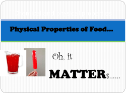 Chemical and physical properties
