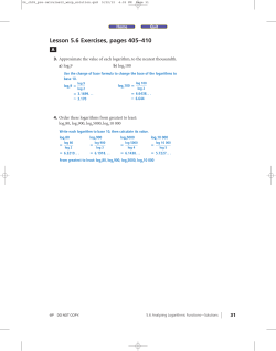 Lesson 5.6 Exercises, pages 405&ndash;410