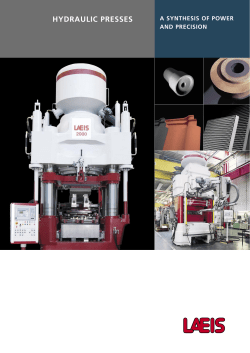 hydraulic presses - ALPHA CERAMICS GmbH