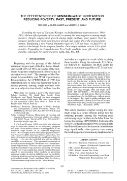 THE EFFECTIVENESS OF MINIMUM