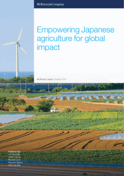 Empowering Japanese agriculture for global impact