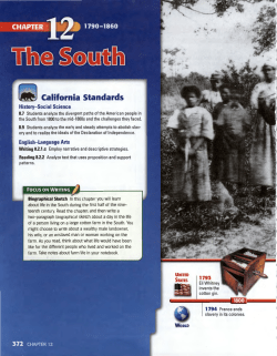 Chapter 12- South