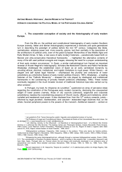 1 1. The corporatist conception of society and the historiography of