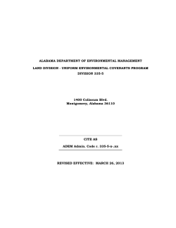 Division 5 - Alabama Department of Environmental Management