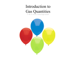 Gas Density at STP - Celina City Schools