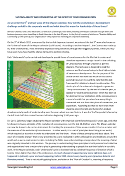 As we enter the 9th and last wave of the Mayan calendar