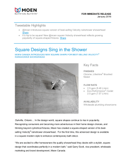 Square Designs Sing in the Shower