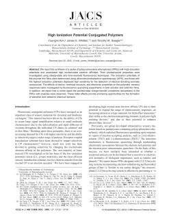 High Ionization Potential Conjugated Polymers