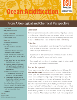 Ocean Acidification - Oregon State University