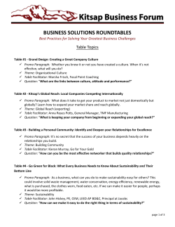 business solutions roundtables