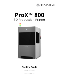ProX&trade; 800 - Product Information Center