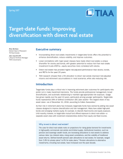 Target-date funds: Improving diversification with direct real