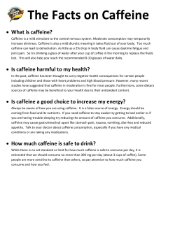 The Facts on Caffeine