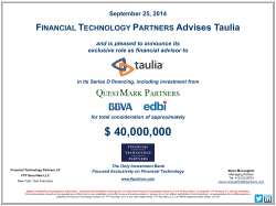 $ 40,000,000 - FT Partners