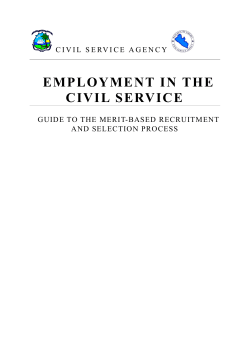 Merit-Based Recruitment and Selection Manual