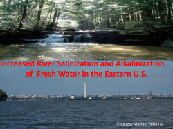 Increased River Salinization and Alkalinization of Fresh Water in the