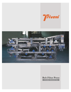 Belt Filter Press - Triveni Engineering