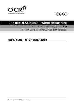 Hinduism 1 - Beliefs, special days, divisions, and