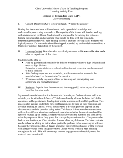 Learning Activity Plan 4 - WordPress @ Clark U