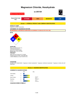 Magnesium Chloride, Hexahydrate