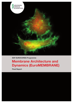 EuroMEMBRANE - European Science Foundation