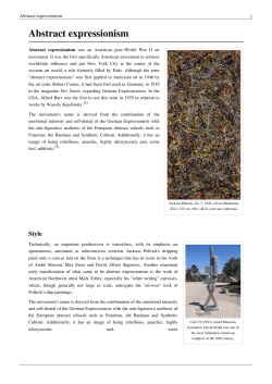 Abstract expressionism