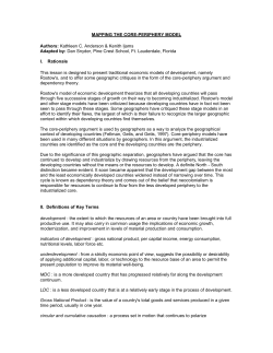 MAPPING THE CORE-PERIPHERY MODEL