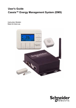 Cassia&trade; Energy Management System (EMS)