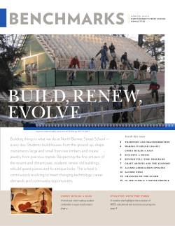 BUILD, RENEW, EVOLVE - North Bennet Street School