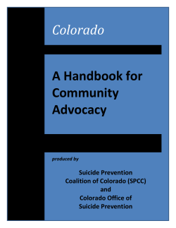 A Handbook for Community Advocacy