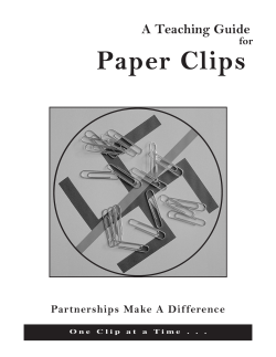 Paper Clips - Partnerships Make A Difference